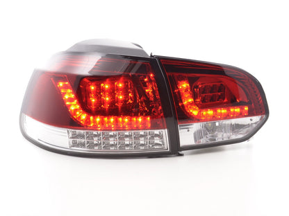 LED Rückleuchten Set VW Golf 6 Typ 1K Bj. 2008-2012 rot/klar mit Led Blinker für Rechtslenker