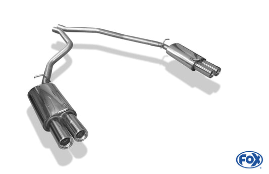 Range Rover II Typ LP Endschalldämpfer rechts/links  - 2x80 Typ 13 rechts/links