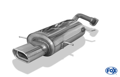 Mazda MX3 Typ EC Endschalldämpfer mit Tulpe und Flansch - 135x80 Typ 53