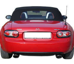Mazda MX5 Typ NC Endschalldämpfer Ausgang rechts/links - 115x85 Typ 32 rechts/links - kernig sportlicher Sound mit TÜV-Teilegutachten