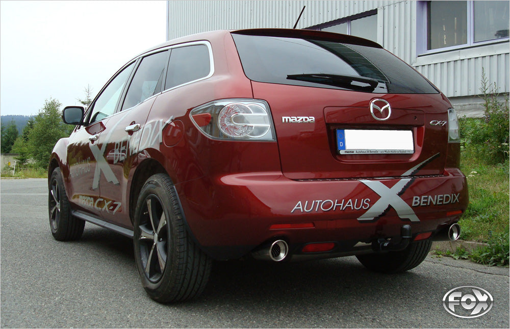 Mazda CX7 Endschalldämpfer quer Ausgang rechts/links - 1x100 Typ 17 rechts/links