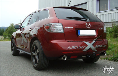 Mazda CX7 Endschalldämpfer quer Ausgang rechts/links - 1x100 Typ 17 rechts/links