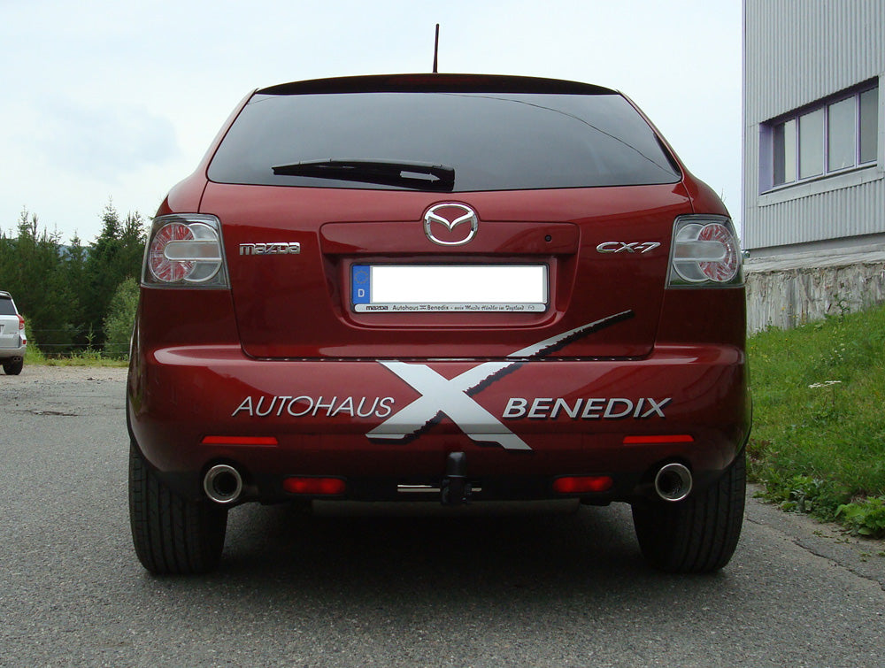 Mazda CX7 Endschalldämpfer quer Ausgang rechts/links - 1x100 Typ 17 rechts/links