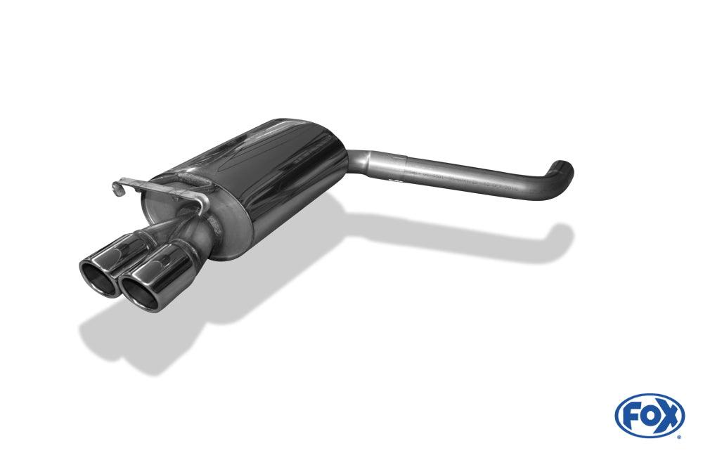 Mercedes 190 W201 Endschalldämpfer - 2x76 Typ 16