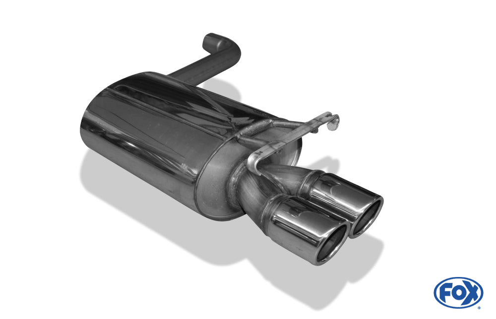 Mercedes 190 W201 Endschalldämpfer - 2x76 Typ 16