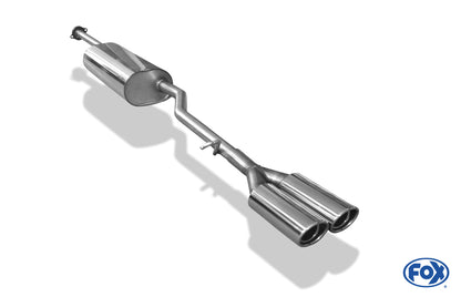 Mercedes A-Klasse W168 Endschalldämpfer - 2x88x74 Typ 33