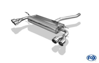 Mercedes A-Klasse W176 - Brabus Stoßstange Endschalldämpfer quer Ausgang rechts/links - 2x76 Typ 16 rechts/links