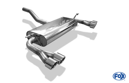 Mercedes A-Klasse W176 - Brabus Stoßstange Endschalldämpfer quer Ausgang rechts/links - 2x76 Typ 16 rechts/links