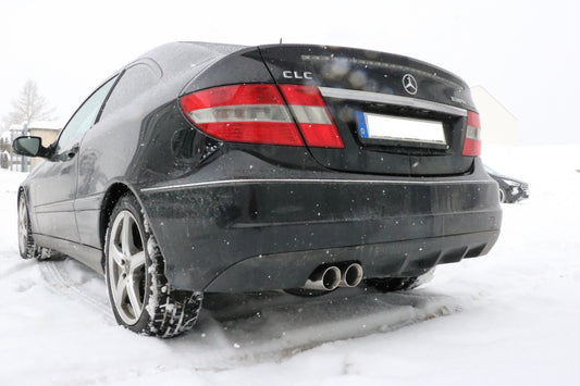 Mercedes C-Klasse Sportcoupe CL203 + CLC Endschalldämpfer - 2x76 Typ 25