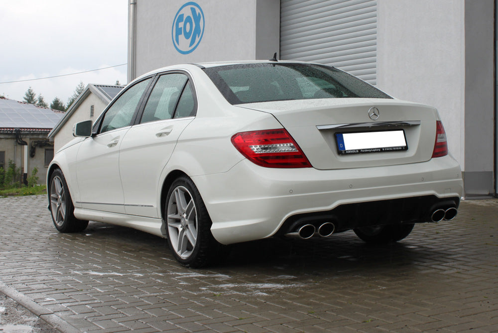 Mercedes C-Klasse 4 Zylinder - W204/S204 AMG-Paket Endschalldämpfer rechts/links mit Y-Verbindungsstück - 2x115x85 Typ 32 rechts/links