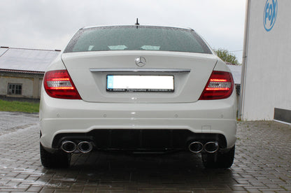Mercedes C-Klasse 4 Zylinder - W204/S204 AMG-Paket Endschalldämpfer rechts/links mit Y-Verbindungsstück - 2x115x85 Typ 32 rechts/links
