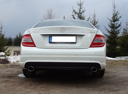Mercedes C-Klasse 4 Zylinder - W204/S204  AMG-Paket Endschalldämpfer rechts/links mit Y-Verbindungsstück - 115x85 Typ 38 rechts/links