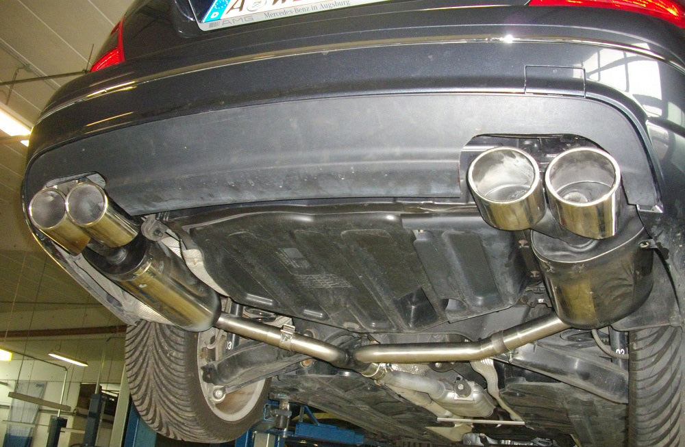 Mercedes C-Klasse 4 Zylinder - W204/S204 Endschalldämpfer rechts/links mit Y-Verbindungsstück - 2x115x85 Typ 32 rechts/links