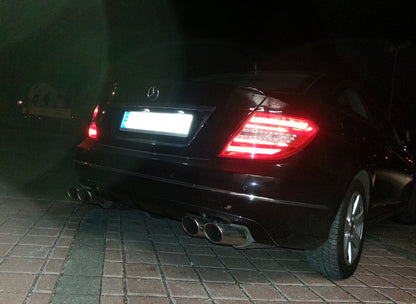 Mercedes C-Klasse 4-Zylinder Coupe C204 Endschalldämpfer rechts/links inkl. Y-Verbindungsrohr - 2x115x85 Typ 32 rechts/links