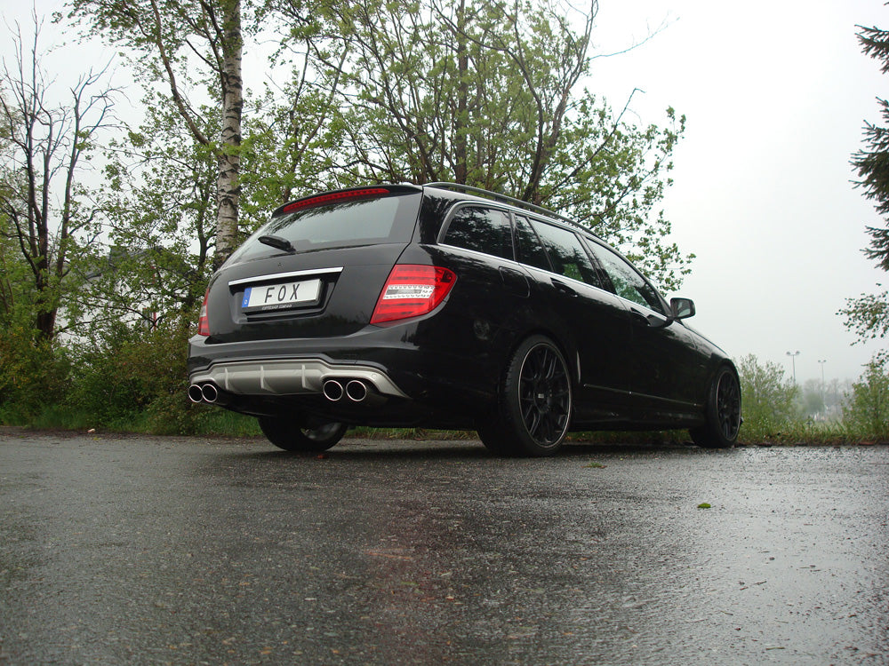 Mercedes C-Klasse 6 Zyl. - W204/S204 AMG-Paket + C63 Einsatz Endschalldämpfer rechts/links - 2x115x85 Typ 32 rechts/links