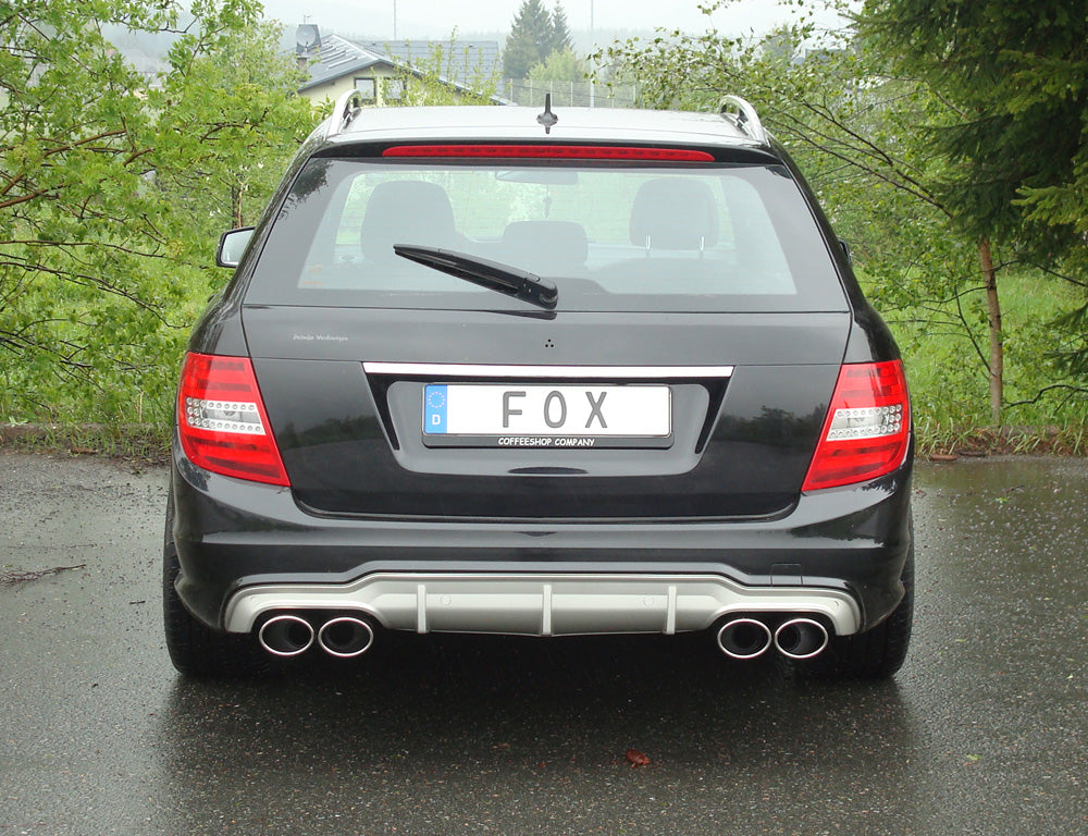 Mercedes C-Klasse 6 Zyl. - W204/S204 AMG-Paket + C63 Einsatz Endschalldämpfer rechts/links - 2x115x85 Typ 32 rechts/links