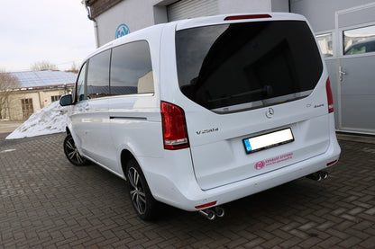Mercedes V-Klasse W447 Endschalldämpfer quer Ausgang rechts/links  - 2x76 Typ 11 rechts/links