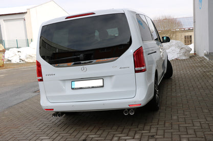 Mercedes V-Klasse W447 Endschalldämpfer quer Ausgang rechts/links  - 2x76 Typ 11 rechts/links