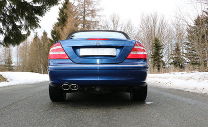 Mercedes CLK Typ 209 Endschalldämpfer einseitig Ø70mm - 2x115x85 Typ 32