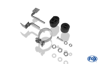 Mercedes CLK Typ 209 Endschalldämpfer einseitig Ø70mm - 2x115x85 Typ 32