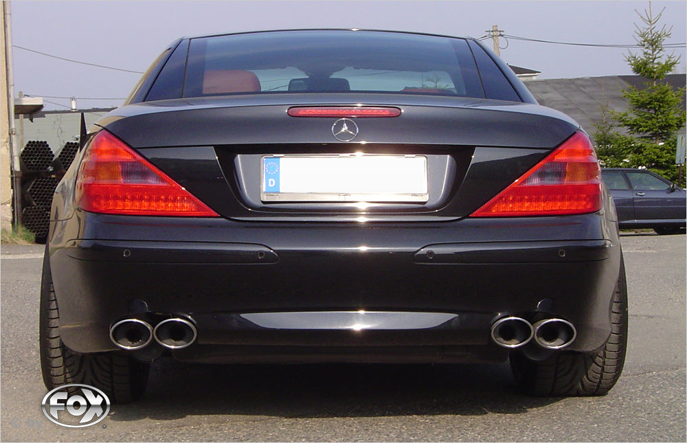 Mercedes SL Typ 230 Endschalldämpfer rechts/links - 2x115x85 Typ 32 rechts/links - Halbanlage ab Kat
