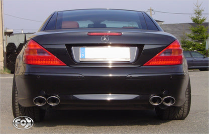 Mercedes SL Typ 230 Endschalldämpfer rechts/links - 2x115x85 Typ 32 rechts/links - Halbanlage ab Kat