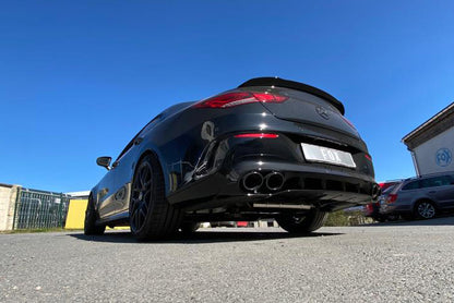 Mercedes CLA 45/ 45S - 118 Endschalldämpfer quer Ausgang rechts/links - Ausgang der Endrohre in den originalen Endrohren