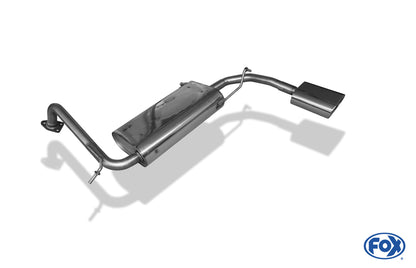 Mitsubishi Lancer IV Stufenheck Endschalldämpfer - 160x80 Typ 53