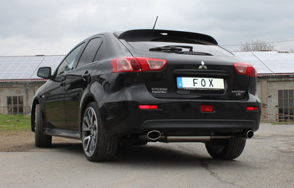 Mitsubishi Lancer CYO Stufenheck/ Sportback Benzin Endschalldämpfer quer Ausgang rechts/links - 115x85 Typ 38 rechts/links