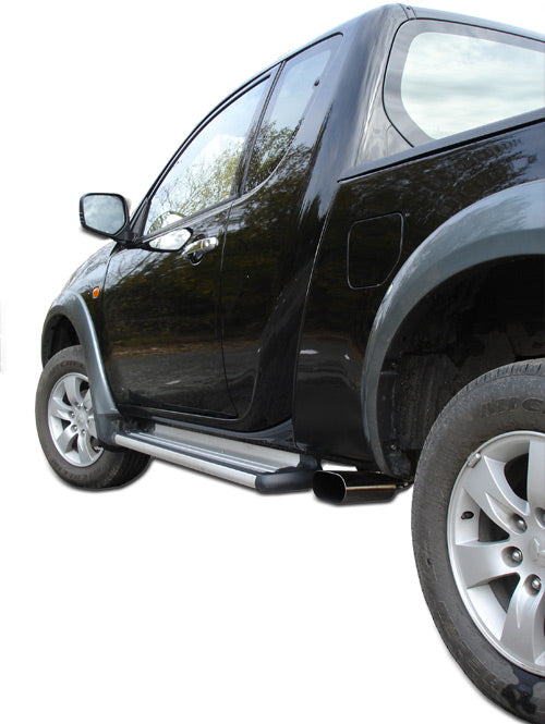 Mitsubishi L200 Typ KAOT Clubcap 2-trg. Endschalldämpfer Sidepipe - 160x80 Typ 50