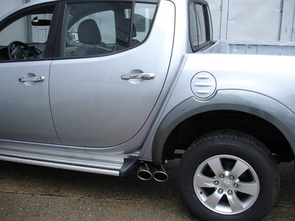 Mitsubishi L200 Typ KAOT Fourcap 4-trg. Endschalldämpfer Sidepipe - 2x115x85 Typ 38