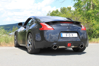 Nissan 370Z Endschalldämpfer quer Ausgang rechts/links - 129x106 Typ 32 rechts/links