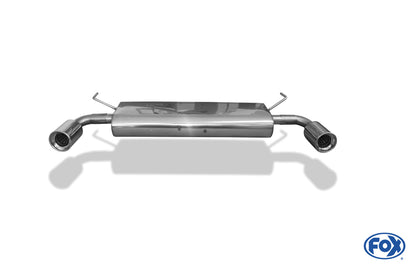 Nissan Qashqai Benzin Endschalldämpfer quer Ausgang rechts/links - 1x100 Typ 13 rechts/links