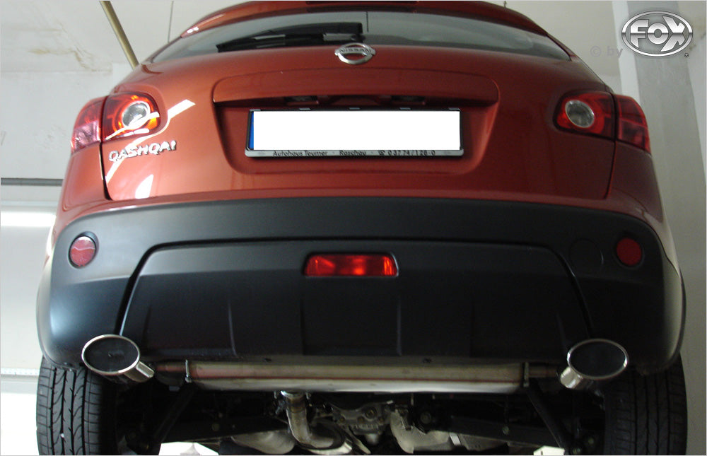 Nissan Qashqai Benzin Endschalldämpfer quer Ausgang rechts/links - 115x85 Typ 44 rechts/links