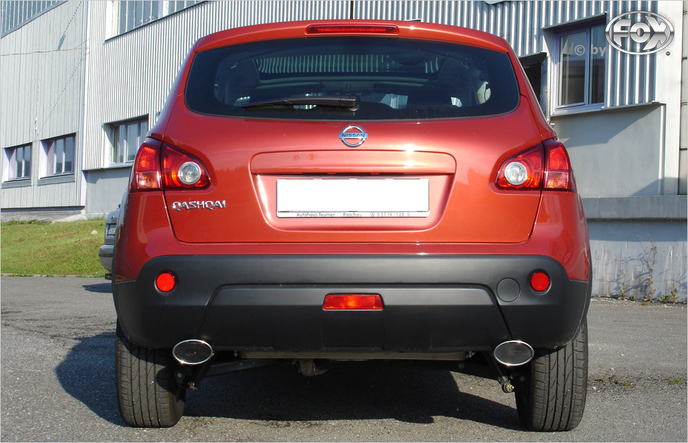 Nissan Qashqai Benzin Endschalldämpfer quer Ausgang rechts/links - 115x85 Typ 44 rechts/links