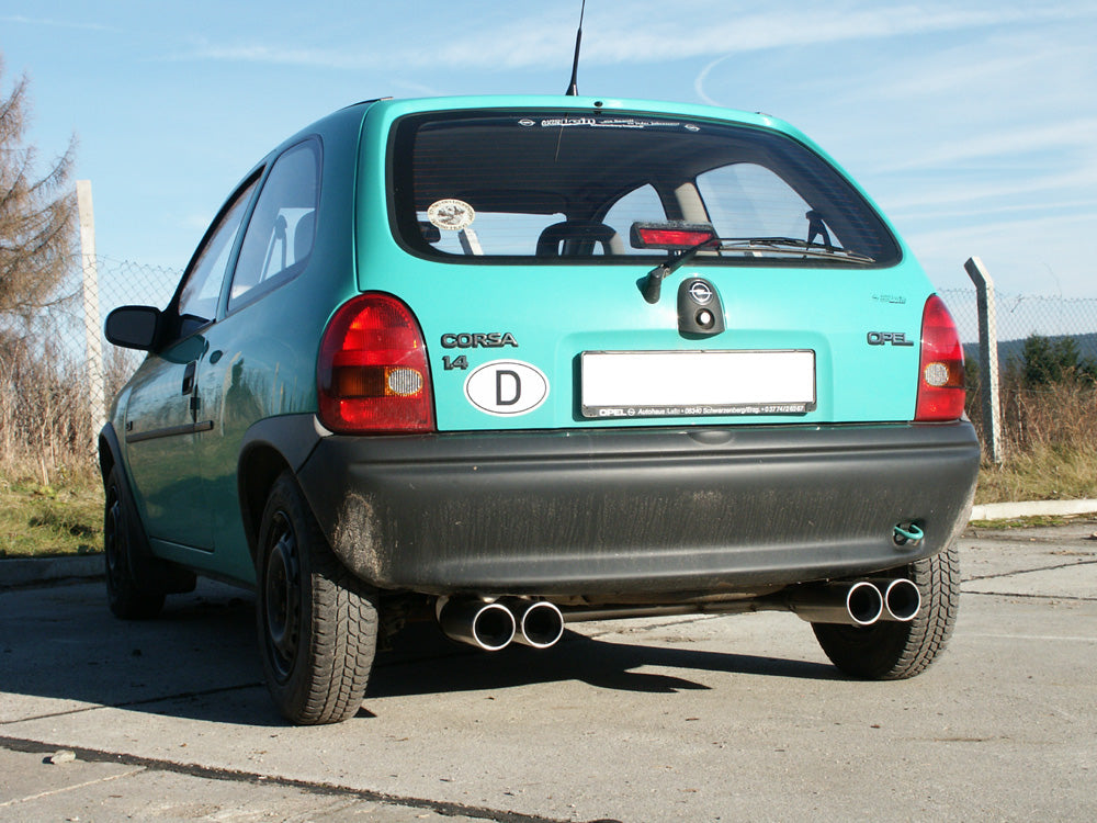 Opel Corsa B Endschalldämpfer Ausgang rechts/links - 2x80 Typ 13 rechts/links