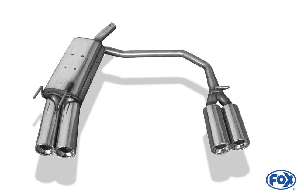 Opel Tigra A Endschalldämpfer Ausgang rechts/links 60mm  - 2x90 Typ 13 rechts/links