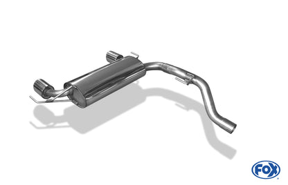 Opel Corsa E OPC Endschalldämpfer quer Ausgang rechts/links - 1x100 Typ 16 rechts/links