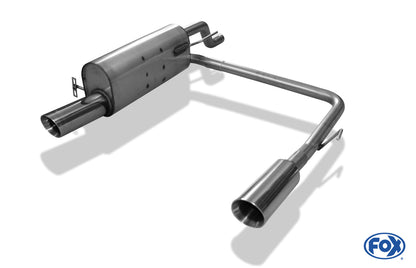 Opel Corsa E Endschalldämpfer Ausgang rechts/links - 1x90 Typ 25 rechts/links