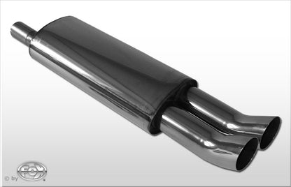 Opel Astra F-CC Endschalldämpfer 1-Punkt-Aufhängung - 2x76 Typ 18