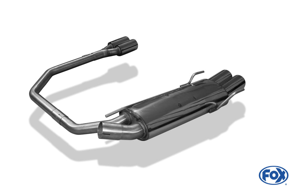 Opel Astra F-CC Endschalldämpfer Ausgang rechts/links 3-Punkt-Aufhängung  - 2x80 Typ 13 rechts/links