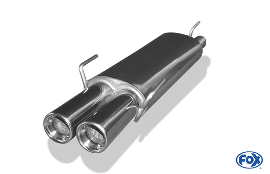 Opel Astra F-CC Endschalldämpfer 3-Punkt-Aufhängung - 2x80 Typ 13