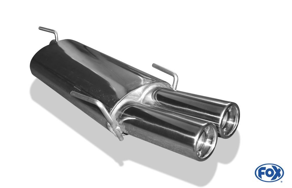 Opel Astra F-CC Endschalldämpfer 3-Punkt-Aufhängung - 2x80 Typ 13