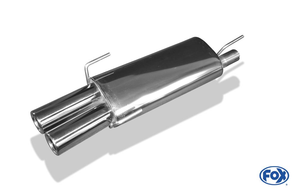 Opel Astra F-CC Endschalldämpfer 3-Punkt-Aufhängung - 2x80 Typ 13