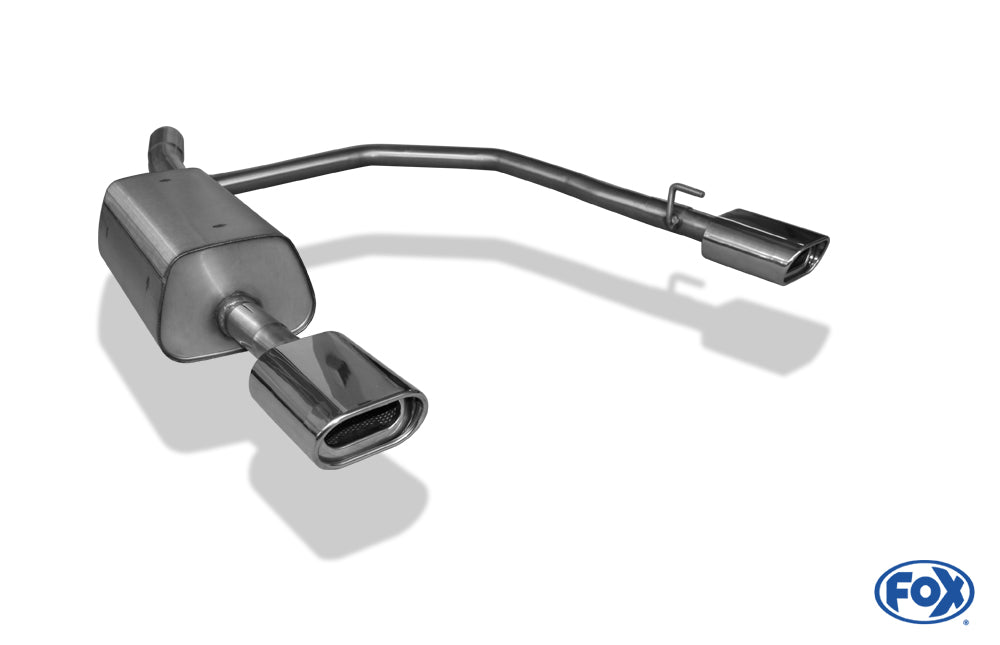 Opel Astra G Coupe/ Cabrio Endschalldämpfer Ausgang rechts/links Ø63,5mm - 135x80 Typ 53 rechts/links
