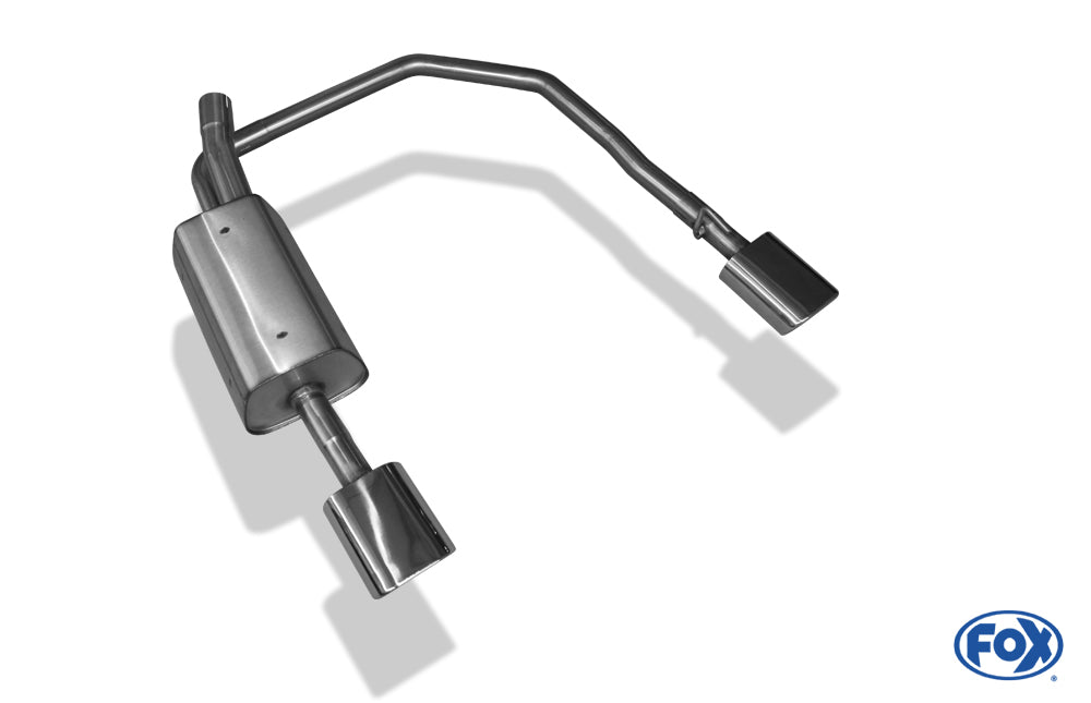 Opel Astra G Coupe/ Cabrio Endschalldämpfer Ausgang rechts/links Ø63,5mm - 135x80 Typ 53 rechts/links