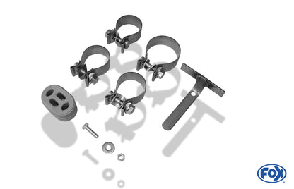 Opel Astra G Coupe/ Cabrio Endschalldämpfer Ausgang rechts/links Ø63,5mm - 135x80 Typ 53 rechts/links