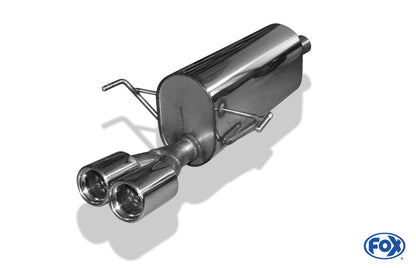 Opel Astra H/ Astra H GTC Endschalldämpfer einseitig - 2x76 Typ 13