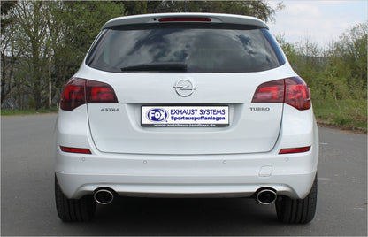 Opel Astra J Sports Tourer 1,4l Endschalldämpfer quer Ausgang rechts/links - 115x85 Typ 32 rechts/links