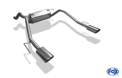 Opel Astra J Sports Tourer 1,6l Endschalldämpfer quer Ausgang rechts/links - 115x85 Typ 32 rechts/links